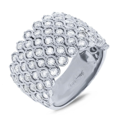 1.94 Ctw 14k White Gold Diamond Womens Ring