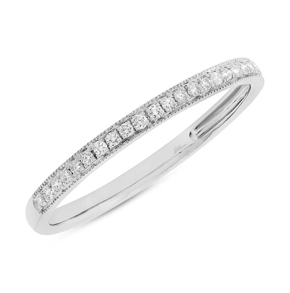 0.12 Ctw 14k White Gold Diamond Womens Band