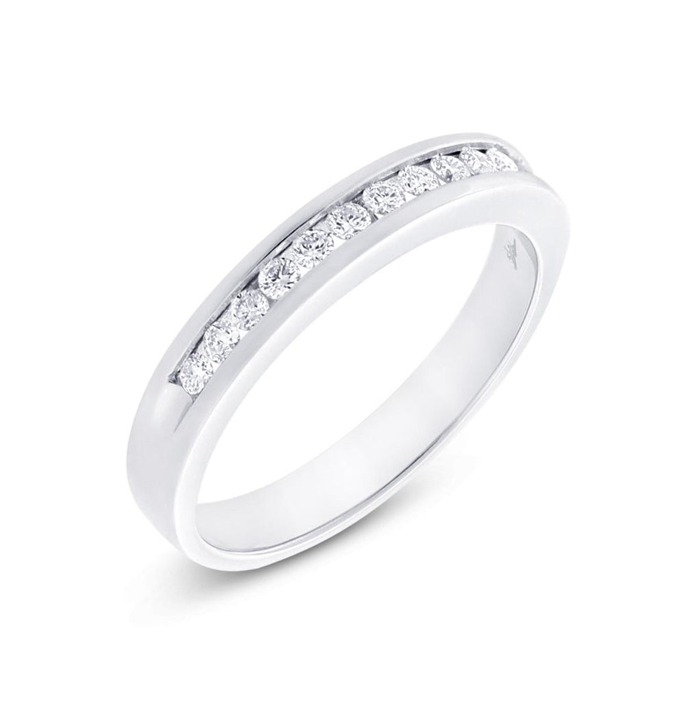 0.26 Ctw 14k White Gold Diamond Womens Band