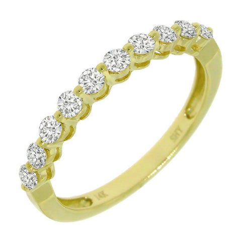 0.47 Ctw 14k Yellow Gold Diamond Womens Band