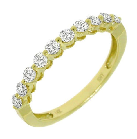 0.47 Ctw 14k Yellow Gold Diamond Womens Band