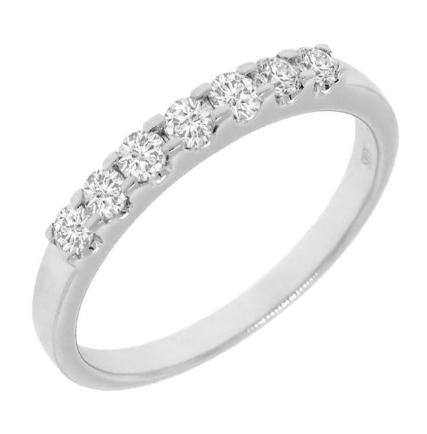 0.38 Ctw 14k White Gold Diamond Womens Band