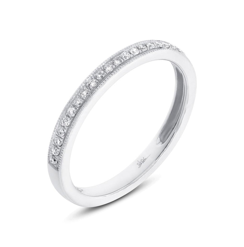 0.12 Ctw 14k White Gold Diamond Womens Band