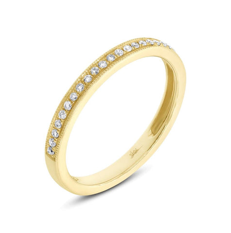 0.12 Ctw 14k Yellow Gold Diamond Womens Band