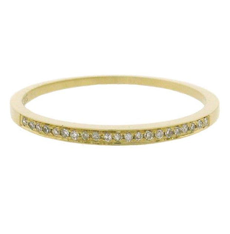 0.07 Ctw 14k Yellow Gold Diamond Womens Band