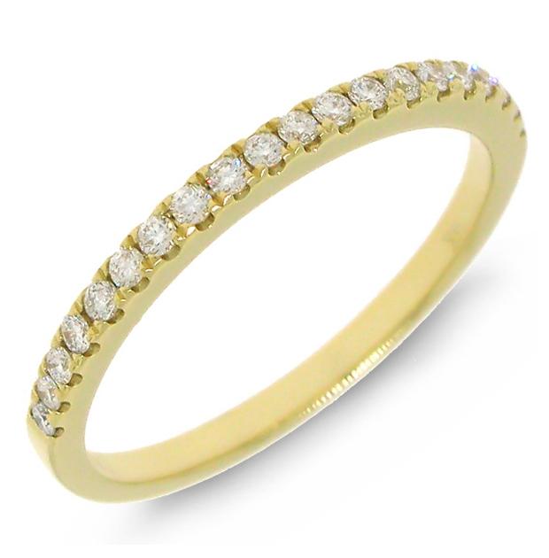 0.22 Ctw 18k Yellow Gold Diamond Womens Band