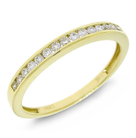 0.19 Ctw 14k Yellow Gold Diamond Womens Band