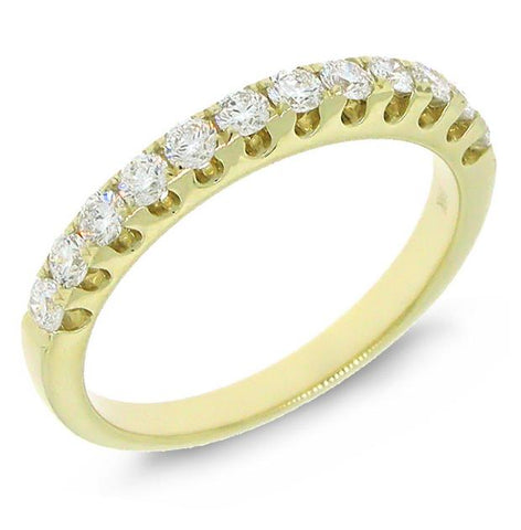 0.50 Ctw 14k Yellow Gold Diamond Womens Band