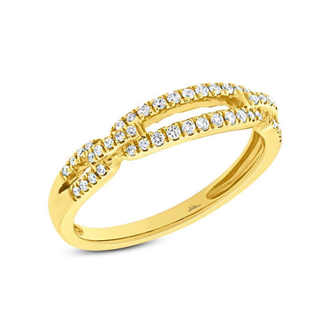 0.23 Ctw 14k Yellow Gold Diamond Womens Ring