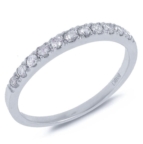0.27 Ctw 14k White Gold Diamond Womens Band
