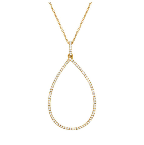 0.27 Ctw 14k Yellow Gold Diamond Pendant Necklace With 18 Inch Chain