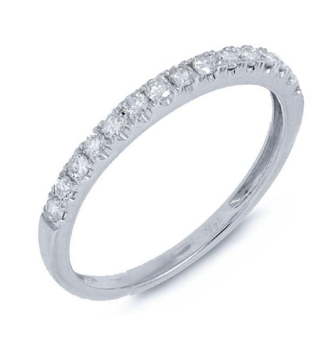 0.30 Ctw 14k White Gold Diamond Womens Band