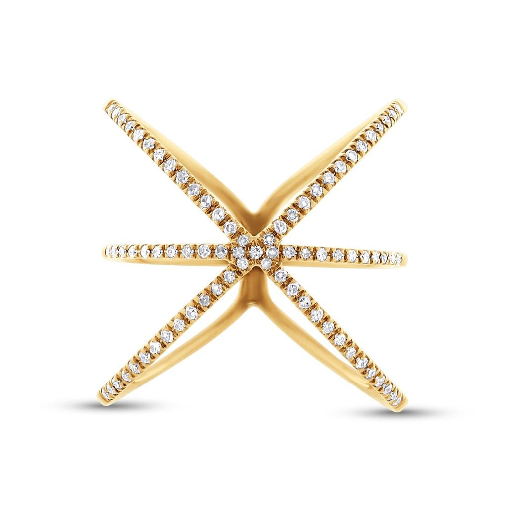0.23 Ctw 14k Yellow Gold Diamond Womens Ring