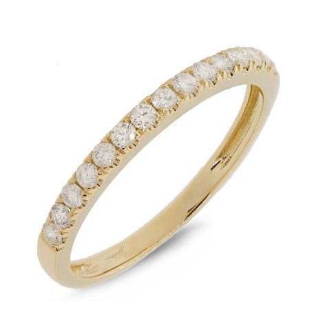 0.30 Ctw 14k Yellow Gold Diamond Womens Band