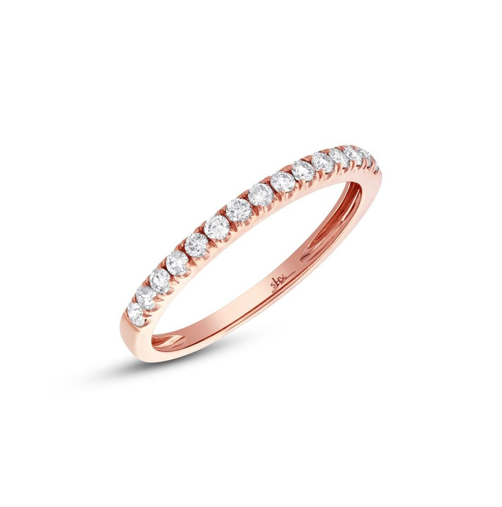 0.30 Ctw 14k Rose Gold Diamond Womens Band