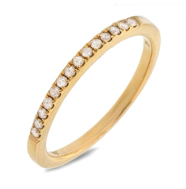 0.14 Ctw 14k Yellow Gold Diamond Womens Band