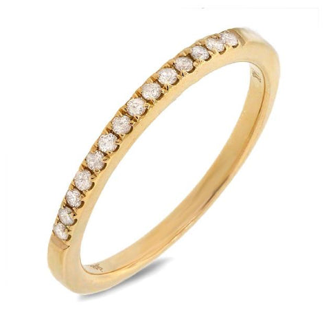 0.14 Ctw 14k Yellow Gold Diamond Womens Band