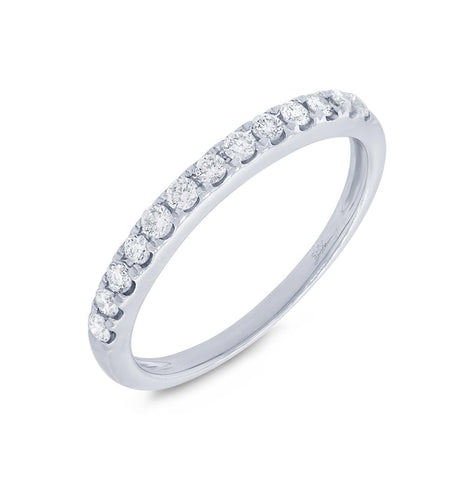 0.28 Ctw 14k White Gold Diamond Womens Band