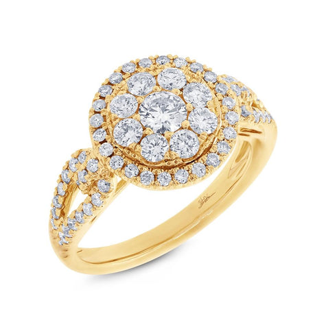 1.13 Ctw 14k Yellow Gold Diamond Womens Ring