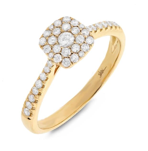 0.40 Ctw 14k Yellow Gold Diamond Womens Ring