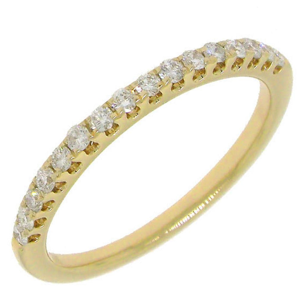0.27 Ctw 14k Yellow Gold Diamond Womens Band Size 4.75