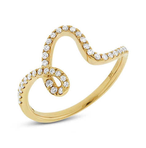 0.25 Ctw 14k Yellow Gold Diamond Womens Ring