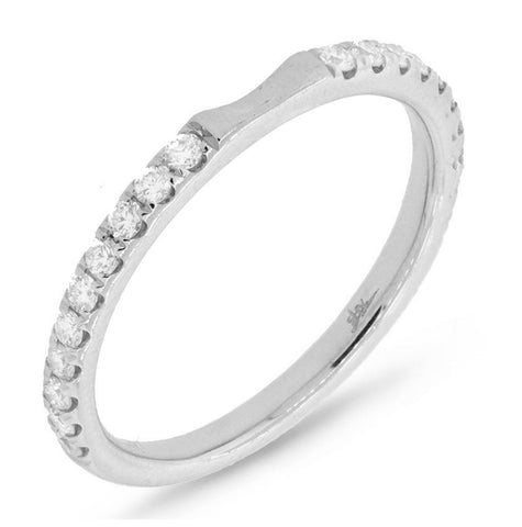 0.31 Ctw 14k White Gold Diamond Womens Band