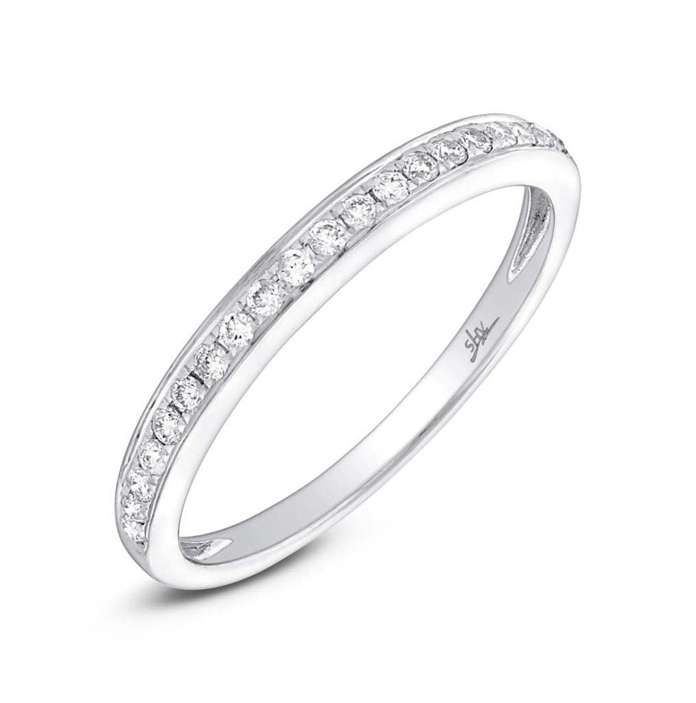 0.19 Ctw 14k White Gold Diamond Womens Band