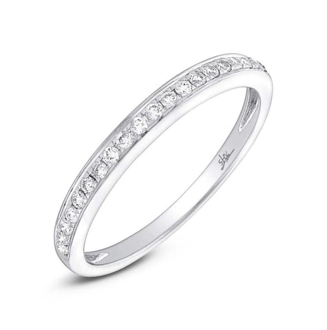 0.19 Ctw 14k White Gold Diamond Womens Band