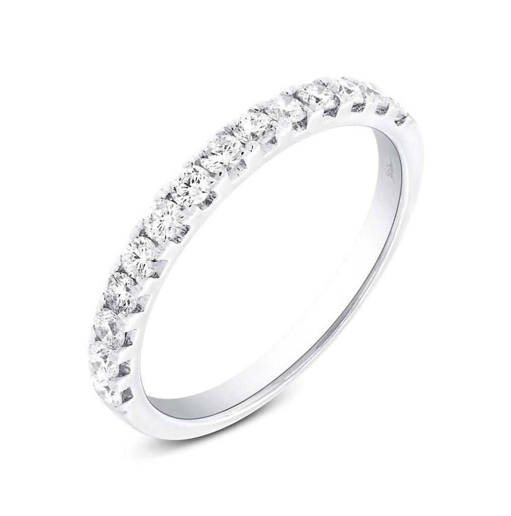 0.50 Ctw 14k White Gold Diamond Womens Band