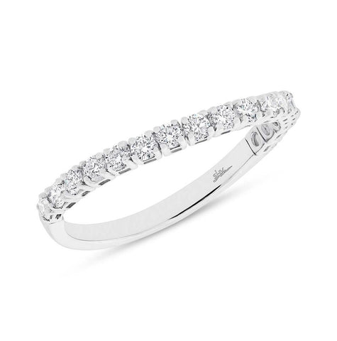 0.60 Ctw 14k White Gold Diamond Flexi Band Size 9