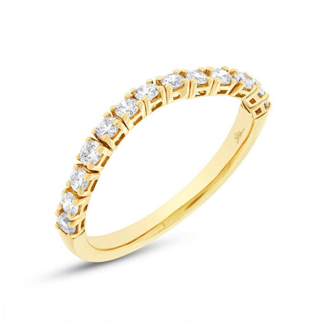 0.47 Ctw 14k Yellow Gold Diamond Flexi Band Size 6.5