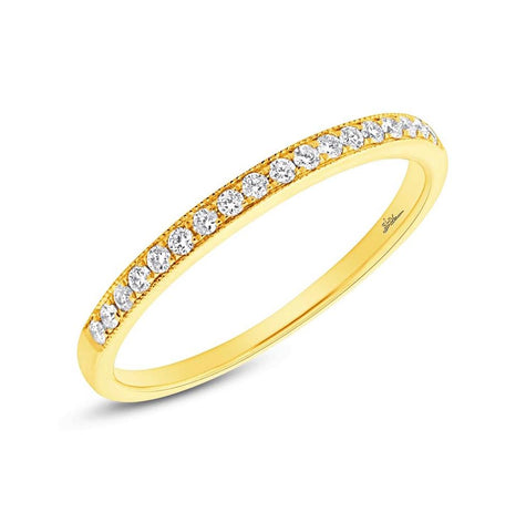 0.16 Ctw 14k Yellow Gold Diamond Womens Band