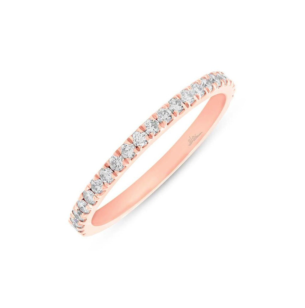 0.38 Ctw 14k Rose Gold Diamond Womens Band