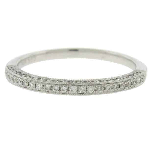 0.30 Ctw 14k White Gold Diamond Womens Band