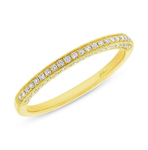 0.30 Ctw 14k Yellow Gold Diamond Womens Band