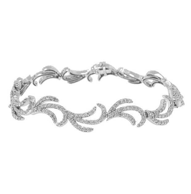 2.75 Ctw 14k White Gold Diamond Bracelet