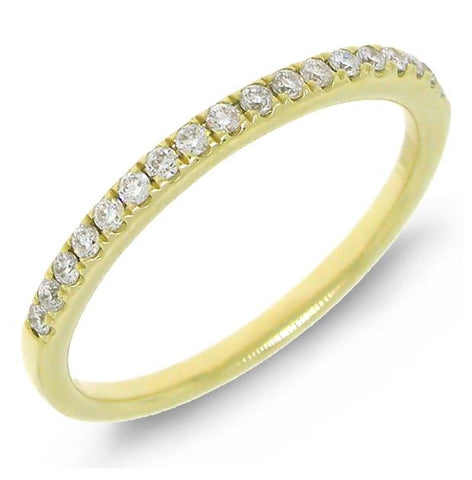0.19 Ctw 14k Yellow Gold Diamond Womens Band