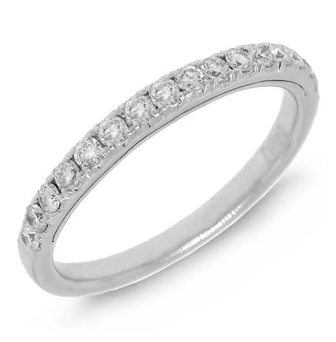 0.36 Ctw 14k White Gold Diamond Womens Band