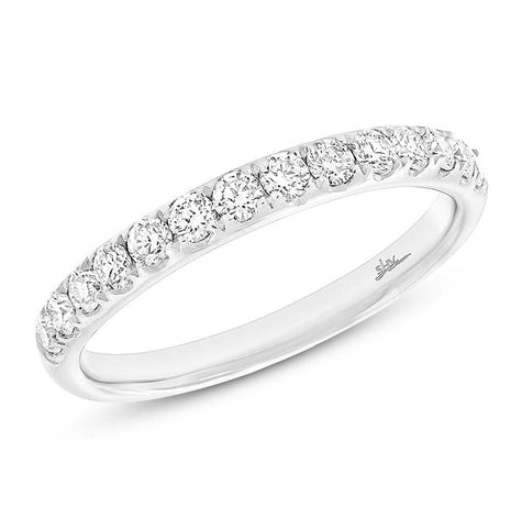 0.54 Ctw 14k White Gold Diamond Womens Band