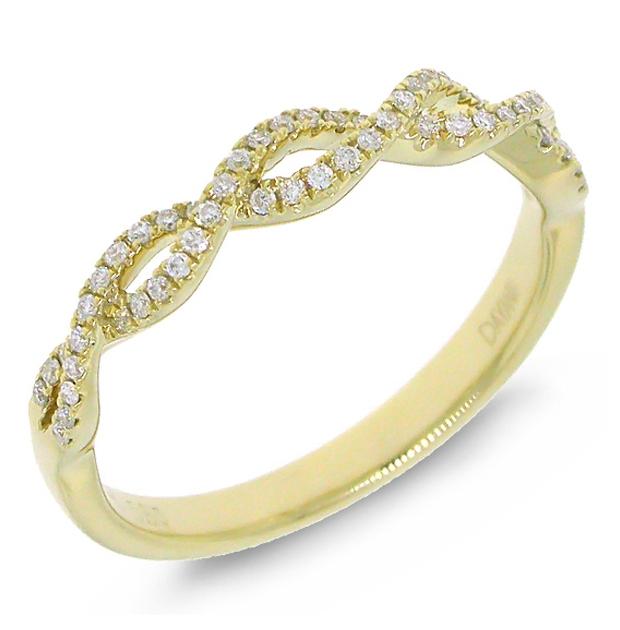 0.15 Ctw 14k Yellow Gold Diamond Womens Ring