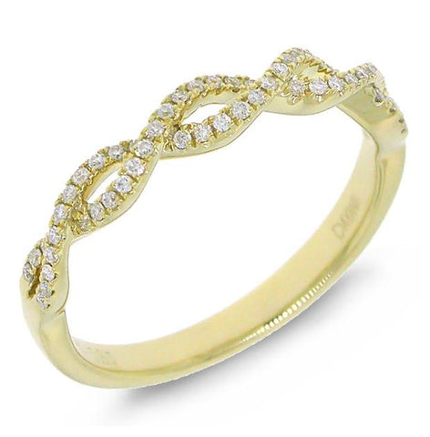 0.15 Ctw 14k Yellow Gold Diamond Womens Ring