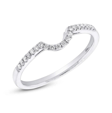 0.13 Ctw 14k White Gold Diamond Womens Band