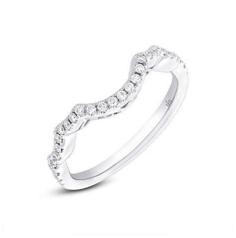 0.22 Ctw 14k White Gold Diamond Womens Band