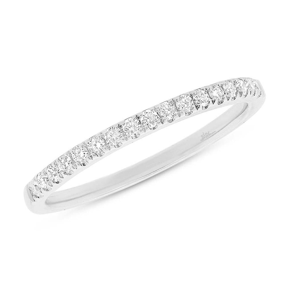 0.21 Ctw 14k White Gold Diamond Womens Band