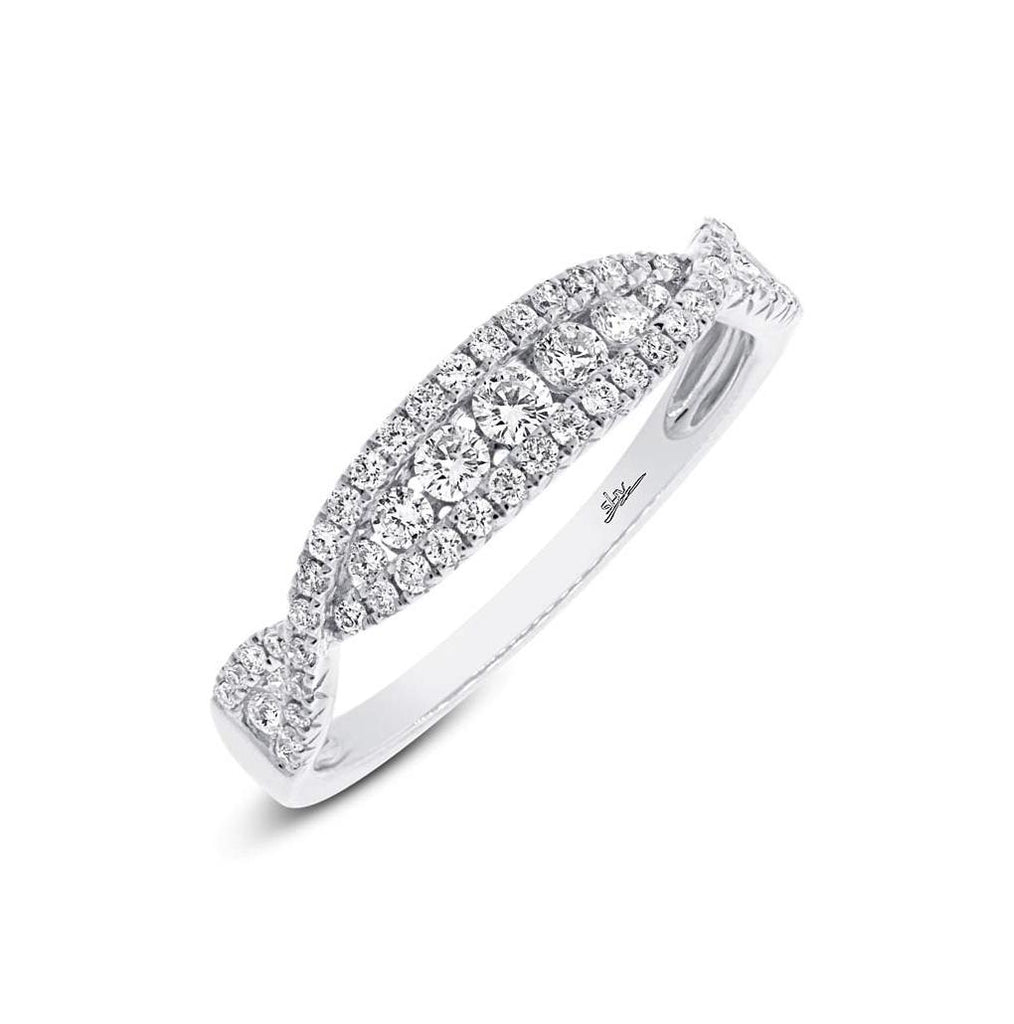 0.46 Ctw 14k White Gold Diamond Womens Band