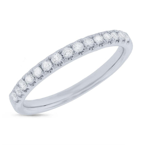 0.30 Ctw 14k White Gold Diamond Womens Band