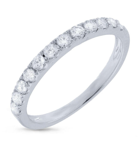 0.42 Ctw 14k White Gold Diamond Womens Band