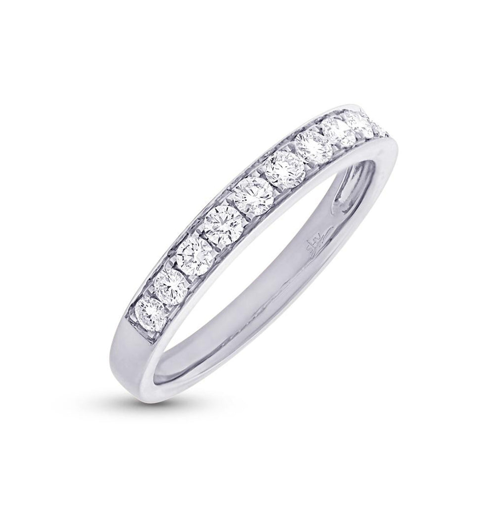 0.43 Ctw 14k White Gold Diamond Womens Band