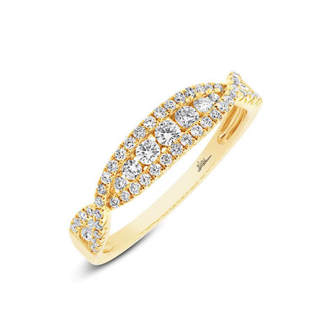 0.46 Ctw 14k Yellow Gold Diamond Womens Band